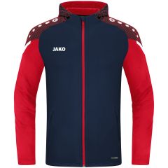 Hooded Jacket Performance-seablue/red-140