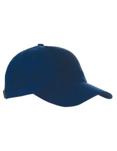 Baumwollcap lowprofile/brushed-marineblau