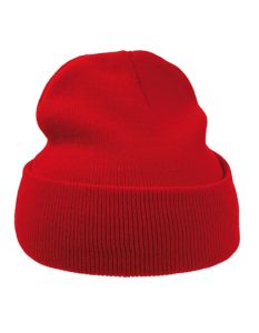 Knitted hat-red