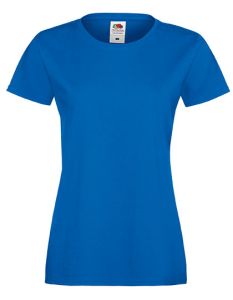 Lady fit valueweight T-royal blue-L