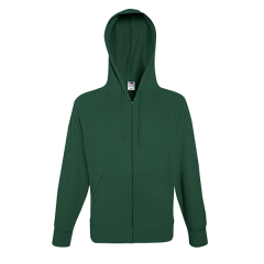 Lightweight Hooded Sweat Jacket-bottle green-S