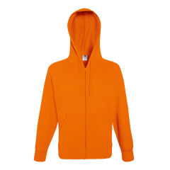 Lightweight Hooded Sweat Jacket-orange-S