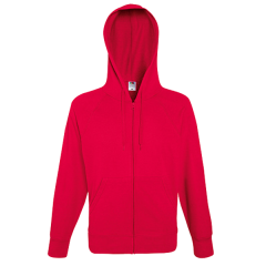 Lightweight Hooded Sweat Jacket-red-S