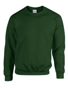 Heavy Blend™ adult crewneck sweatshirt-dark green-S