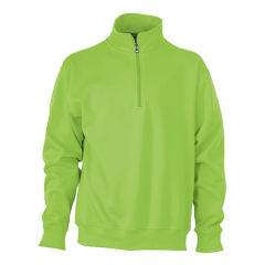 Workwear Half Zip Sweat-lime green-S