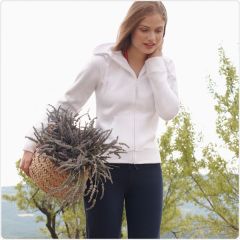Lady-fit hooded sweat jacket