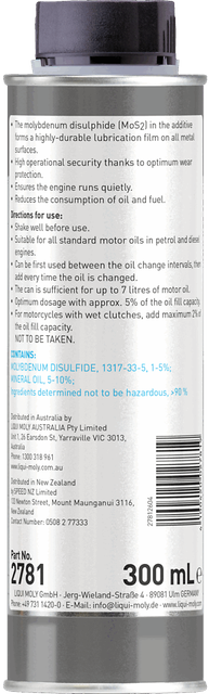 MoS2 Friction Reducer