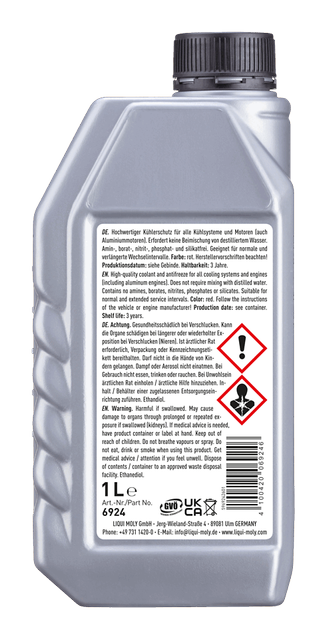 Coolant & Antifreeze Ready Mix RAF 12+