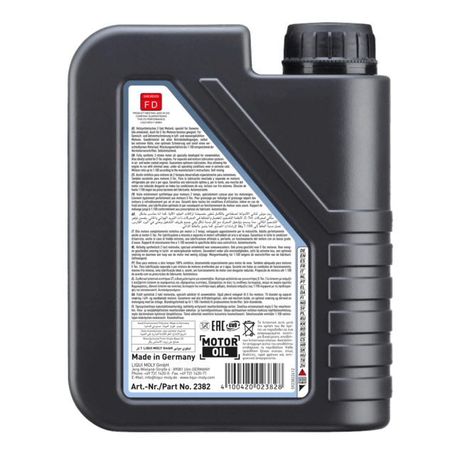 Snowmobil Motoroil Synthetic 2T