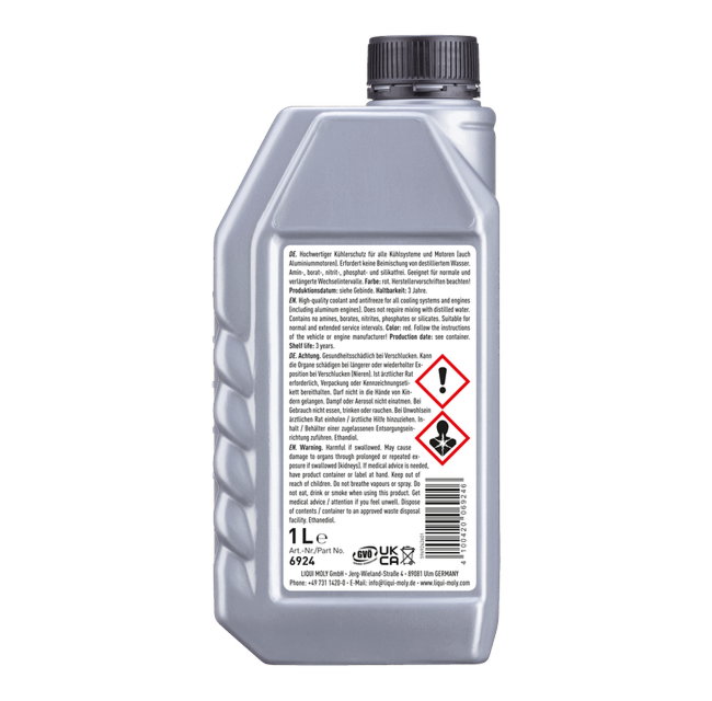 Coolant & Antifreeze Ready Mix RAF 12+