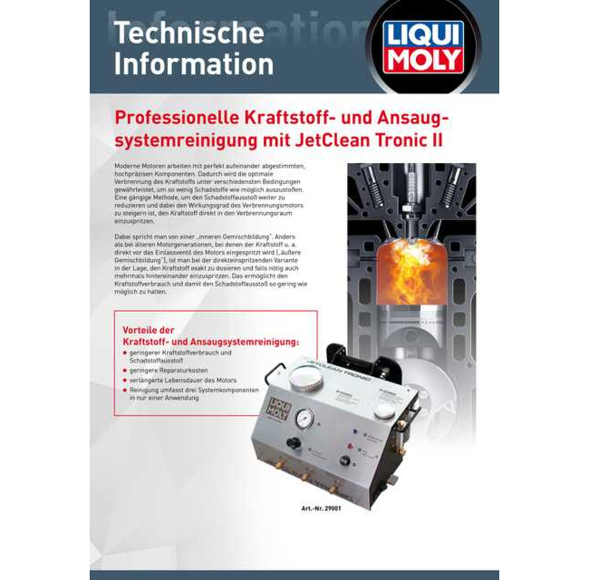 Technische Information JetClean Tronic II