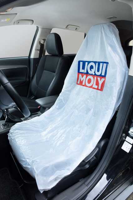 Protective seat covers with logo (250 pcs./roll)