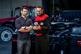 Commercial vehicle oil by LIQUI MOLY with three-pointed star