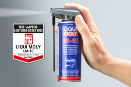 Big win for LIQUI MOLY LM 40: Multi-purpose oils in a major practical test