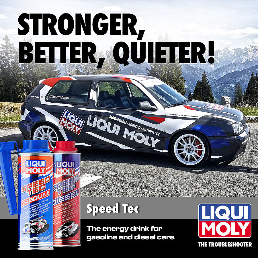 Essayez par vous-même : avec LIQUI MOLY Speed Tec, votre moteur se portera comme un charme ! Essayez par vous-même : avec LIQUI MOLY Speed Tec, votre moteur se portera comme un charme !