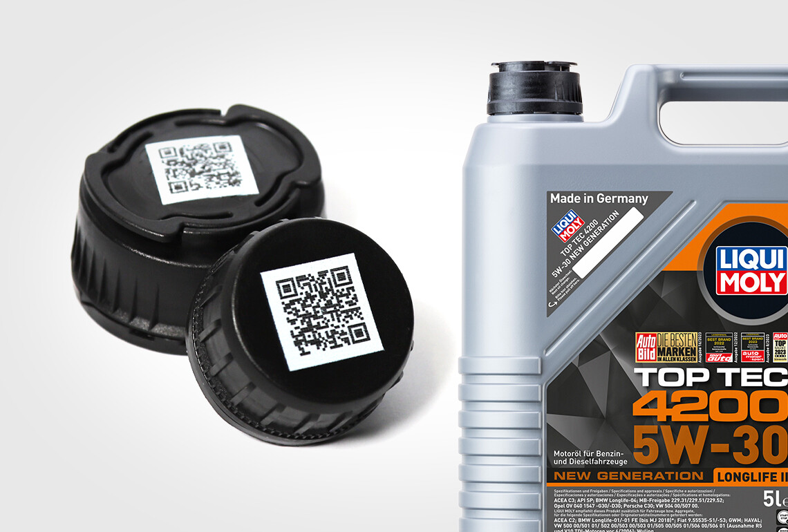 Introduction of QR codes on lids