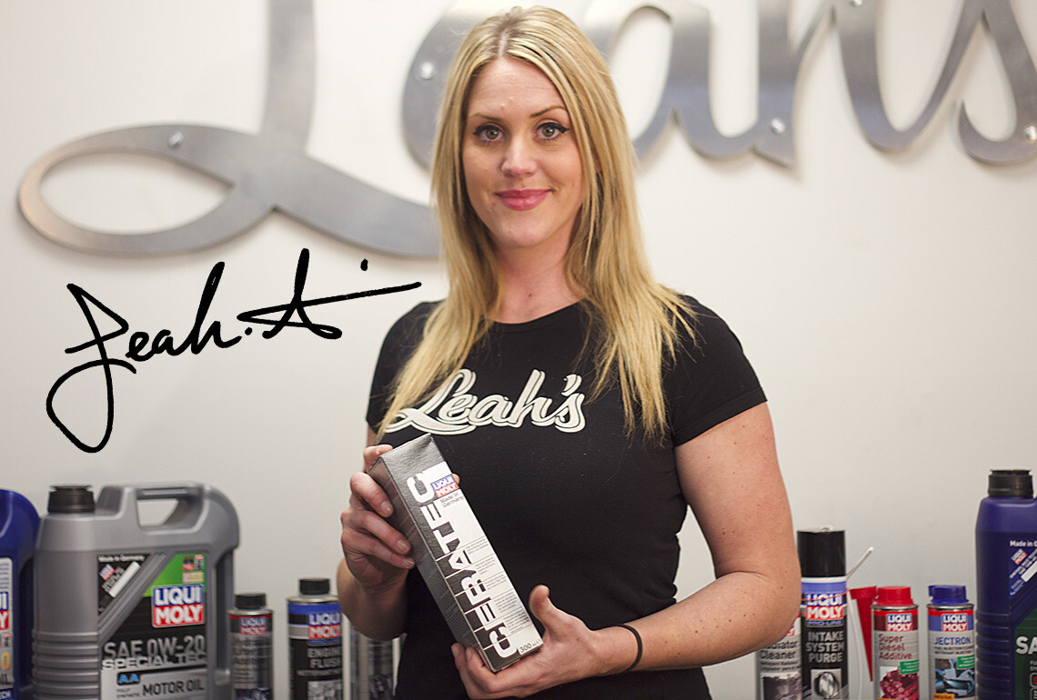 BMW specialist, workshop owner and LIQUI MOLY testimonial. Leah's Automotive, North Vancouver, BC V7P 1J9