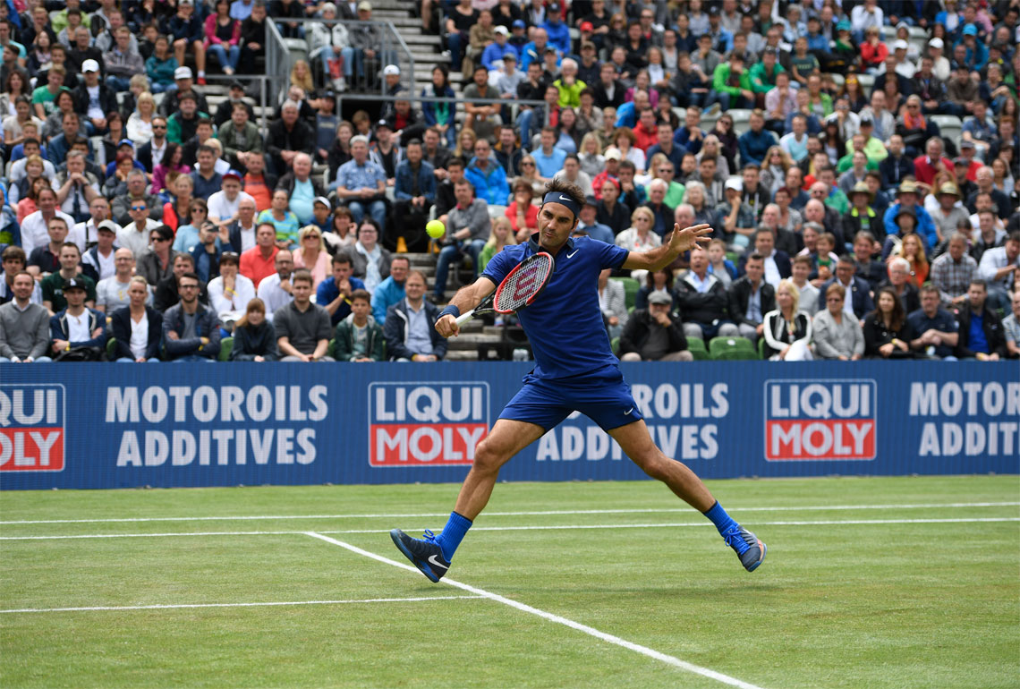 That fits together well: world star Roger Federer and world brand LIQUI MOLY.
