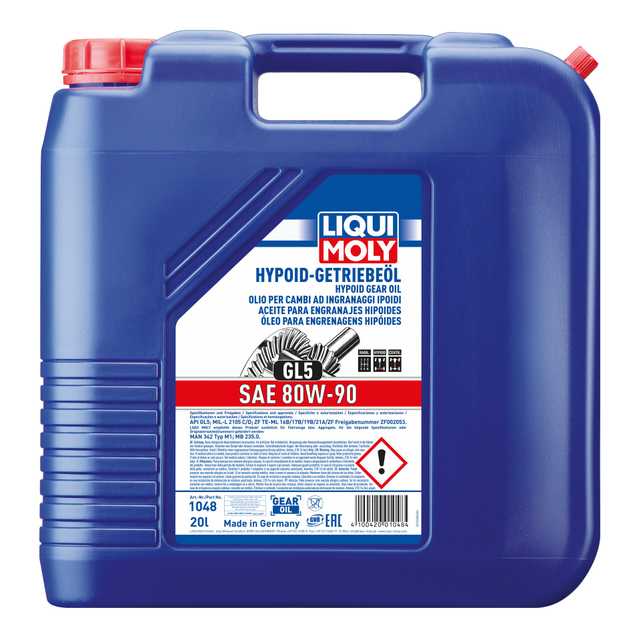 Hypoid Gear Oil (GL5) SAE 80W-90 | ハイポイドギアオイル(GL5) SAE80W-90 | LIQUI MOLY