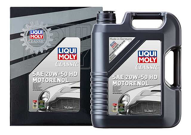 Motoröl LIQUI MOLY 1129 Classic Motorenöl SAE 20W-50 HD Öl Mineralisch 5  Liter ❤️ Retromotion