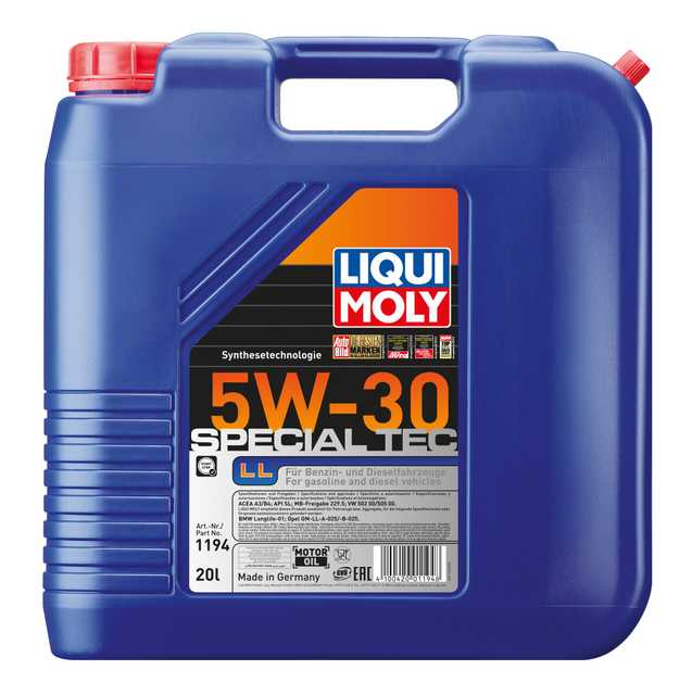 Special Tec LL 5W-30 | スペシャルテックLL 5W-30 | LIQUI MOLY