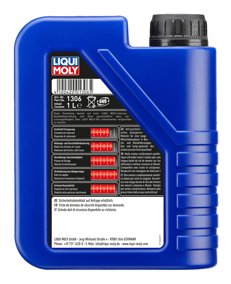 LIQUI MOLY Motoröl 5W-40, 5 Liter Kanister – Hochwertiges Synthetiköl Für Viele Fahrzeugmodelle