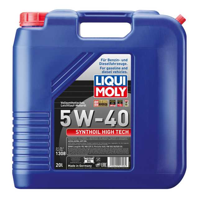 Synthoil High Tech 5W-40 | シンゾイルハイテック 5W-40 | LIQUI MOLY