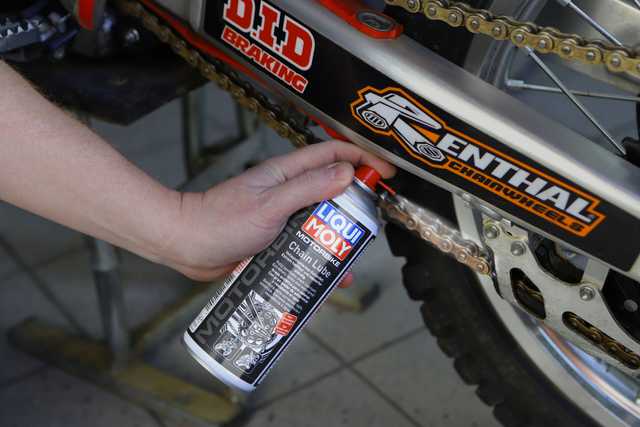 Motorcycle chain lube on sales bicycle