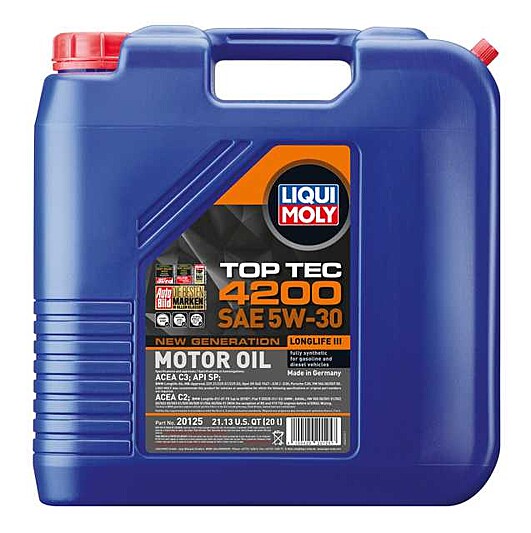 LIQUI MOLY TopTec 4200 Long Life Full Synthetic 5W-30 Motor Oil: Long Life,  Reduces Build Up, 5 Liter 2011 - Advance Auto Parts