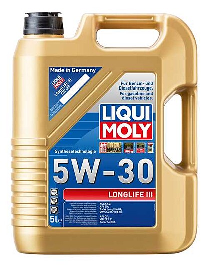 5L LIQUI MOLY 5W30 LONGLIFE III Motoröl + MANN Ölfilter VW Golf 4 5 6  Passat 1.2-2.0 TDI