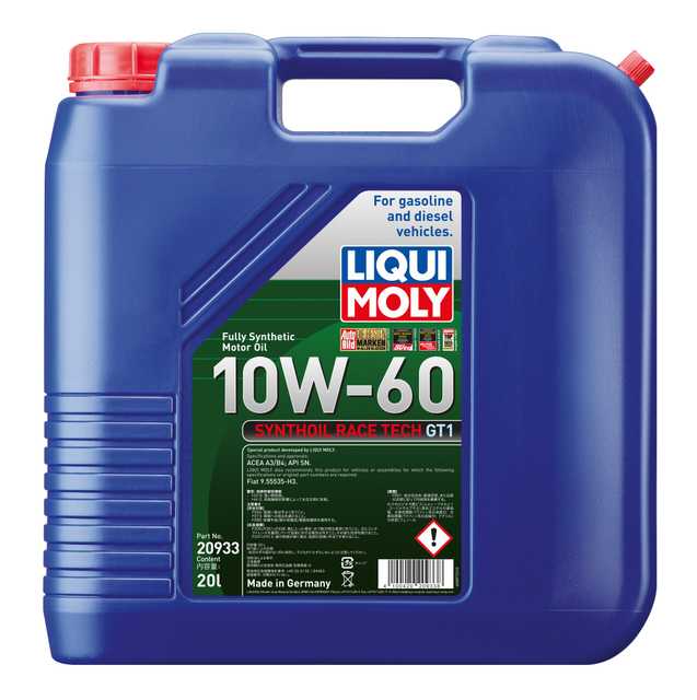 Synthoil Race Tech GT1 10W-60 | シンゾイルレーステックGT1 10W-60 | LIQUI MOLY