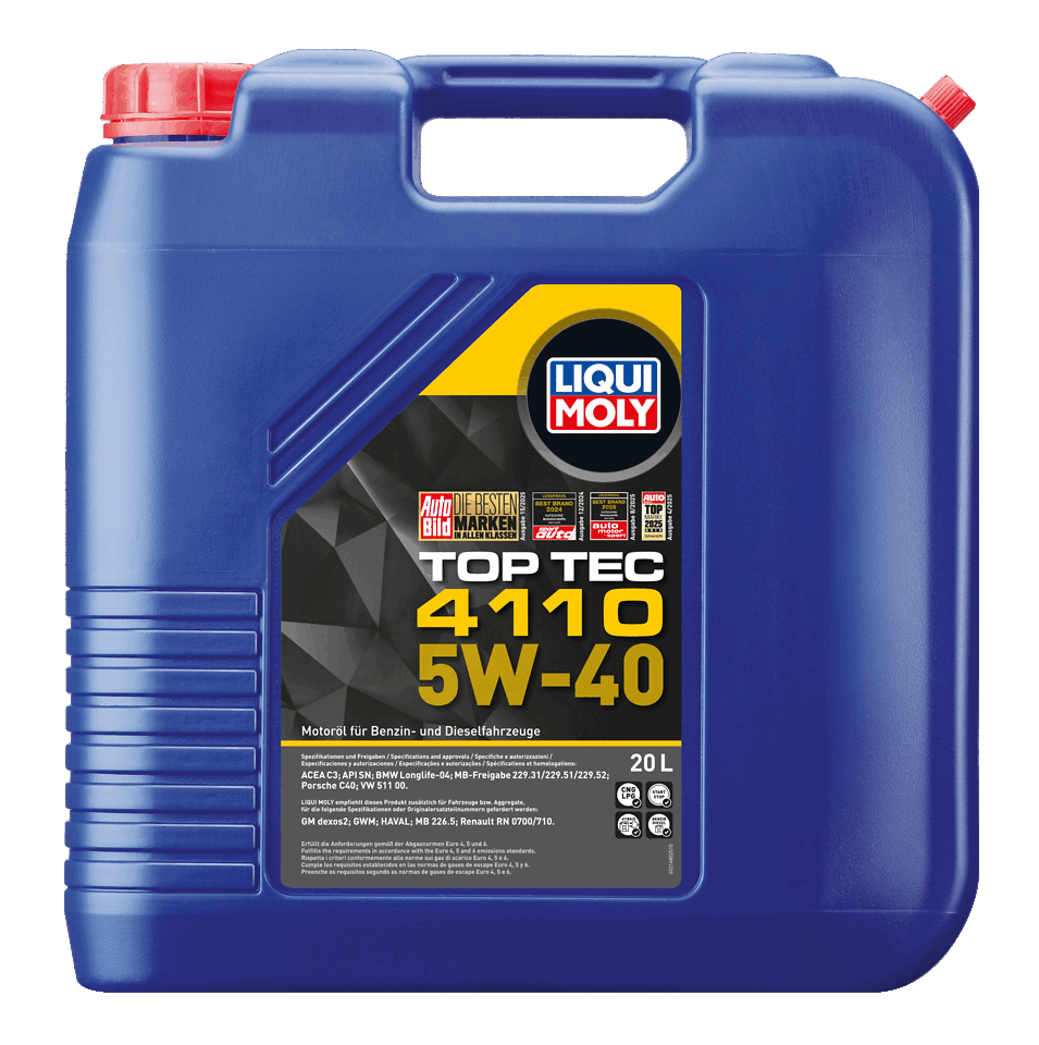 メンテナンス LIQUI MOLY TOP TEC 4110 5W-40 5Lx2 Top Tec 4110 5W-40 | LIQUI MOLY