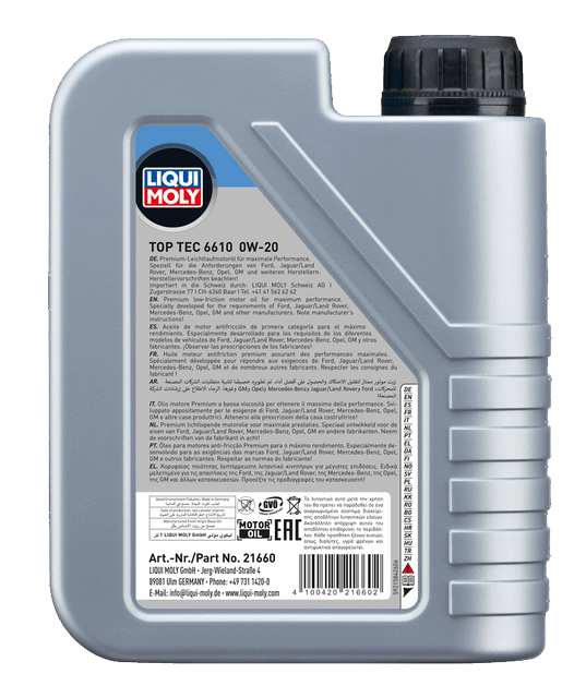 Top Tec 6610 0W-20