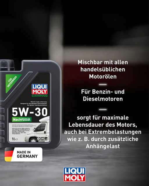 Camping Nachfüllöl 5W-30
