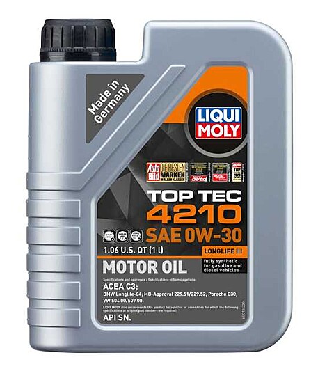 Oil Service Kit - Liqui Moly TopTec 4210 0w-30 - VW / Mk8 Golf R