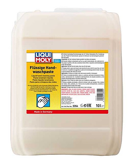 LIQUI MOLY 3354 Flüssige Handwaschpaste 10 l & 3353 Spender für Flüssige  Hand-Wasch-Paste, 1 Stück : : Auto & Motorrad