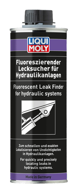 Fluorescerende lekkasjesøker for hydraulikkanlegg