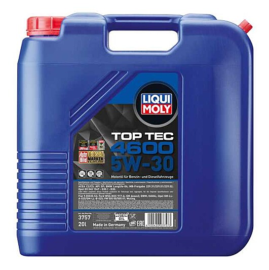 5W30 Top Tec 4600 Engine Oil (5 Liters) - Liqui Moly LM20448