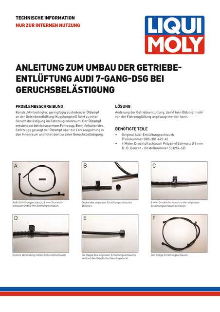 Technische Information für DSG-Entlüftung