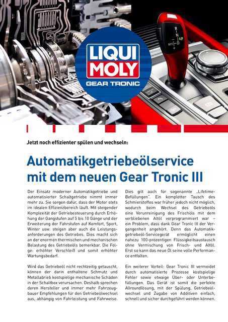 Prospekt Gear Tronic III