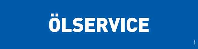 Werbetafel Ölservice (800 x 200 mm)