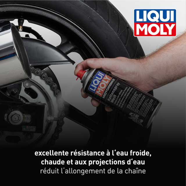 Motorbike Graisse chaîne en aérosol, blanche