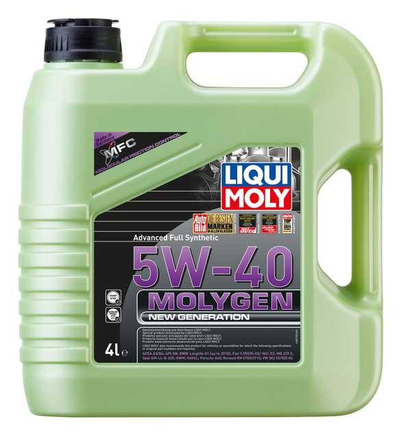 Molygen New Generation 5W-40 | モリジェンニュージェネレーション 5W-40 | LIQUI MOLY