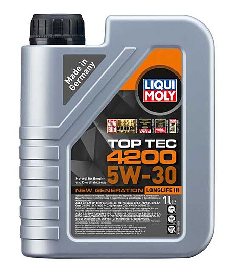 Featured Product: LIQUI MOLY Top Tec 4200 5W-30 New Generation
