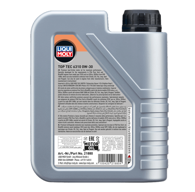 Top Tec 6310 0W-20