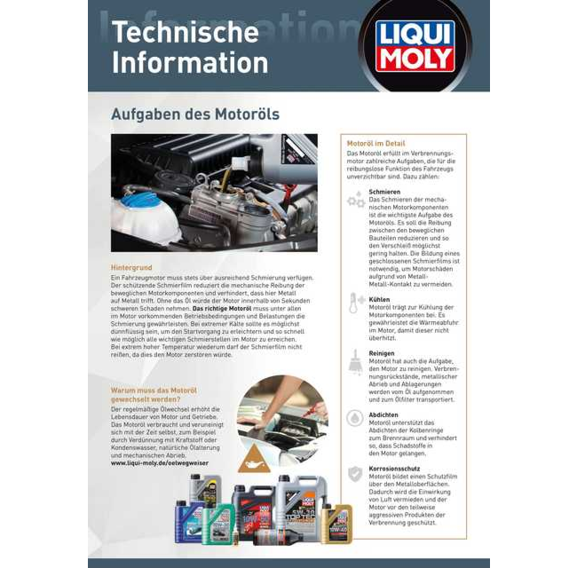 Technische Information Motoröl