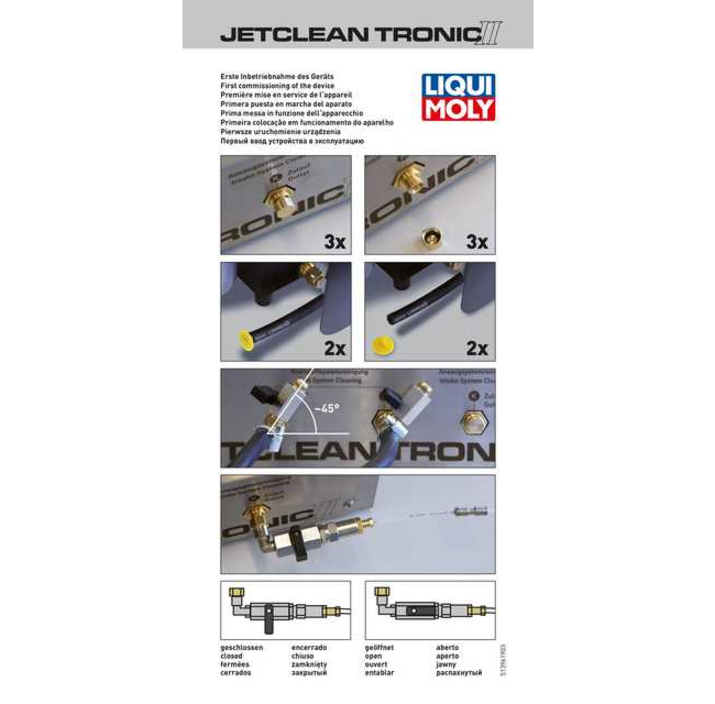 JetClean Tronic II Erste Inbetriebnahme
