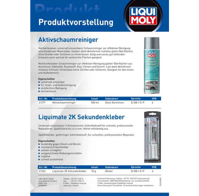 Produktvorstellung Art. 21262 + Art. 21277