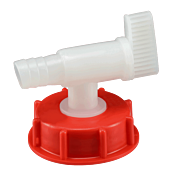 Drain cock with seal for 20L jugs (PVC-Viton)