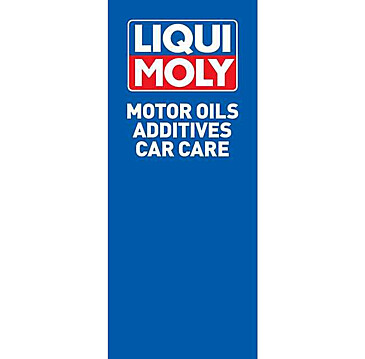 Flag „Motor Oils, Additives, Car Care“ (59,06 x 141,73 inch